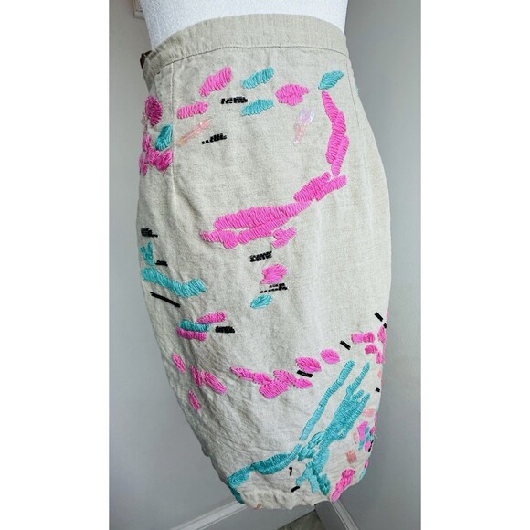 Anthropologie Albury Textured Pencil Skirt by Tracy Reese Sz. 2 See Description - Picture 13 of 16